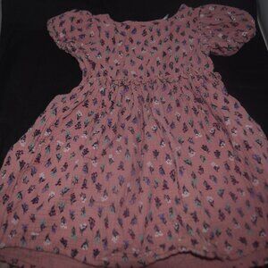 Wonder Nation Cotton mauve glow Tiered Dress 3T